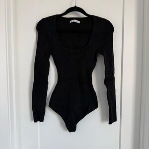 Abercrombie & Fitch Black Knit Bodysuit
